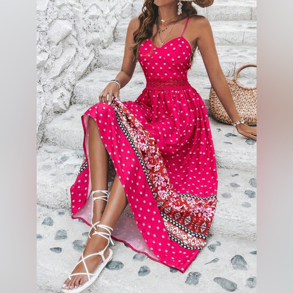 SHEIN Floral Print Cami Dress